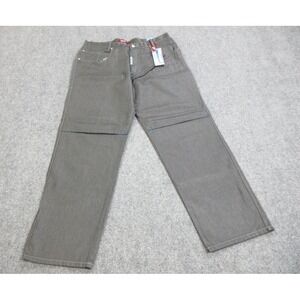 VINTAGE Mecca Jeans Mens 40 Gray Denim Johnson C Wax Hip Hop Y2K Deadstock 40X34